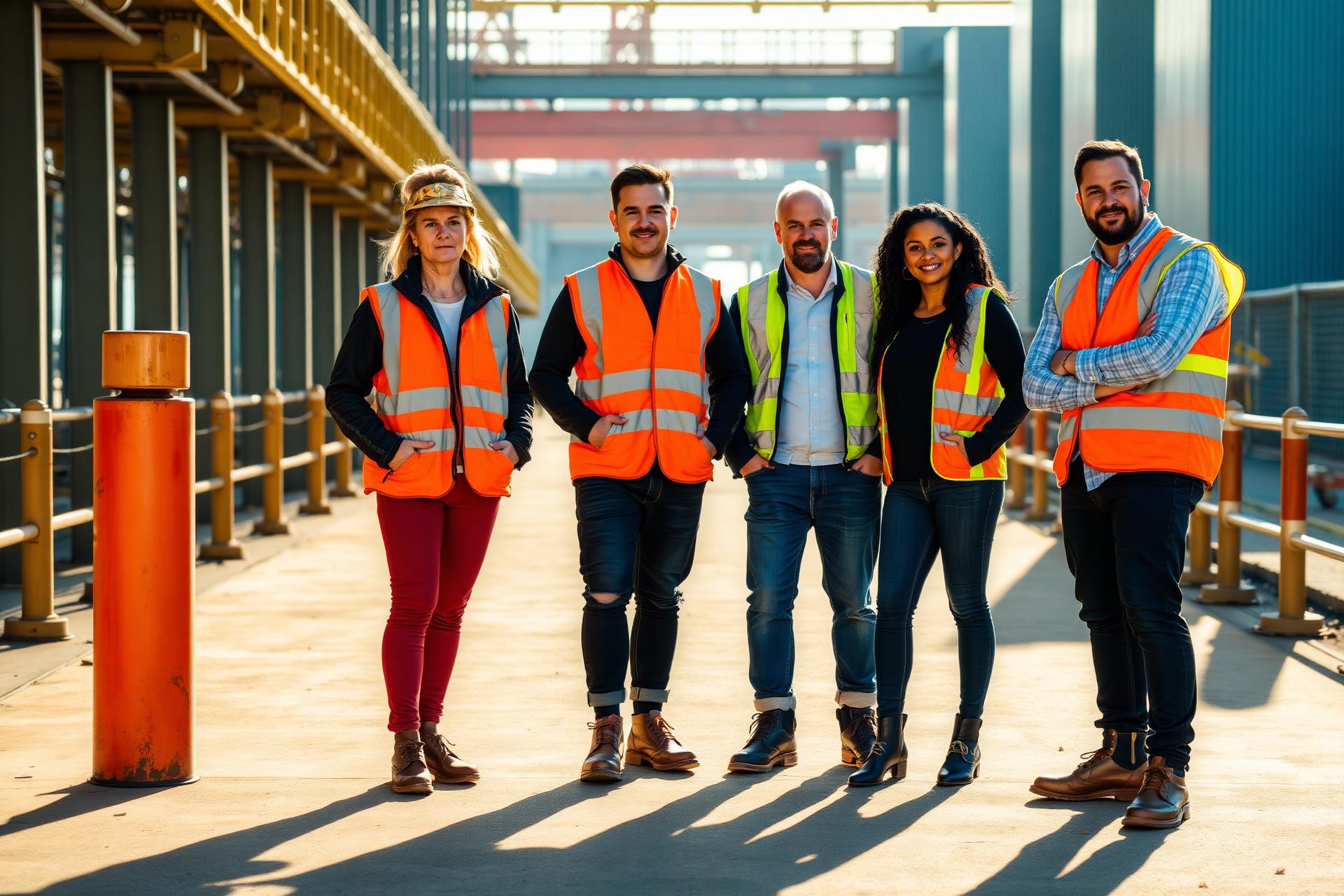 Nuvia workforce team on a UK worksite — the people businesses rely on